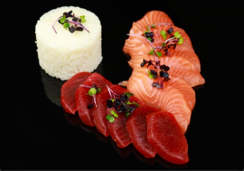 10 Scheiben Lachs und Tuna