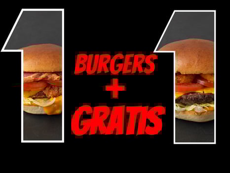 BURGERS 1+1 GRATIS