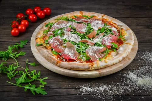 Pizza , Prosciutto, Pizza , Prosciutto,