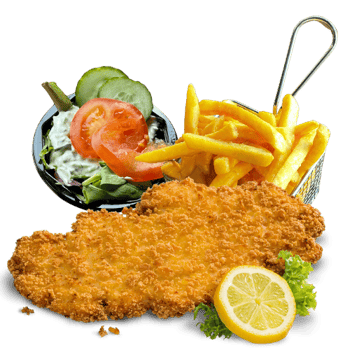 Kipschnitzel menu
