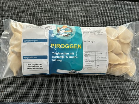 Piroggen mit Quark- und Kartoffelfüllung 1Kg TK