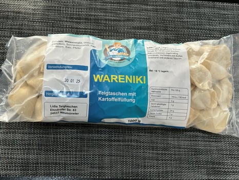 Wareniki mit Kartoffelfüllung 1Kg TK