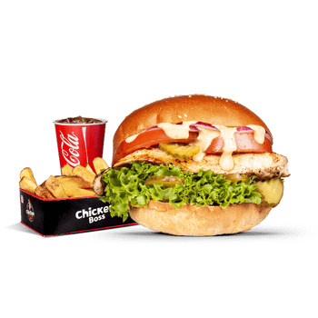 Grilled Chicken Burger als Menü