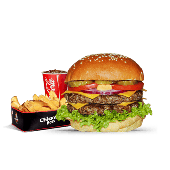 Double Cheese Burger als Menü