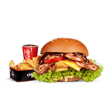 Chicken BBQ Burger als Menü