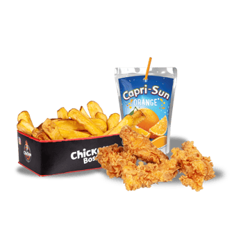 Kindermenü mit 4er Chicken Filet Bites