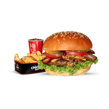 BBQ Bacon Burger als Menü