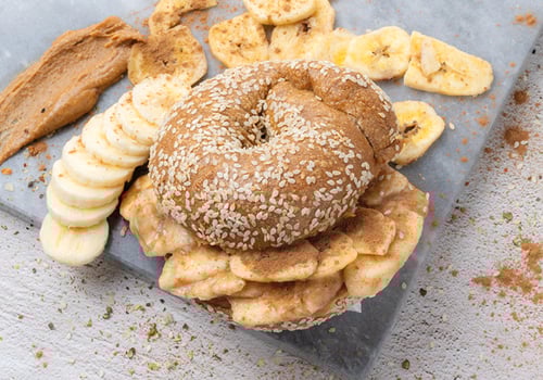 Peanabanana Bagel (Vegan)