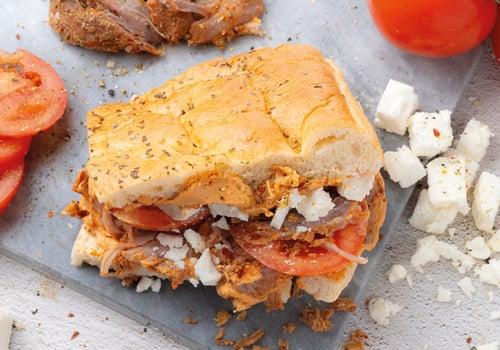  Pulled Pute Focaccia 