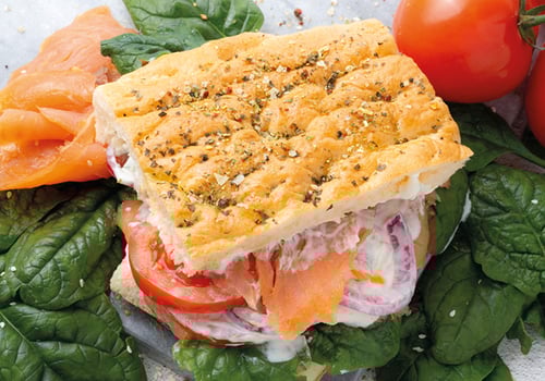 3er Lachs Focaccia 3er Lachs Focaccia