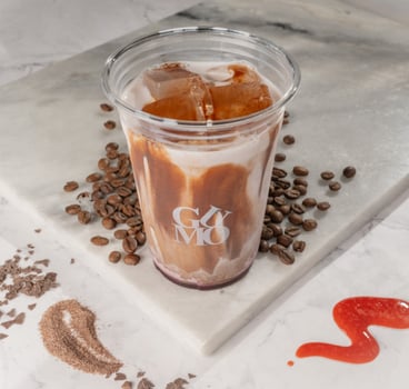 Iced Chocolate Cherry Latte