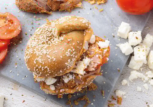 Pulled Pute Bagel Pulled Pute Bagel