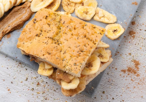 Peanabanana Focaccia (Vegan)