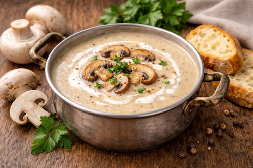 Pilz-Champignon Cremesuppe