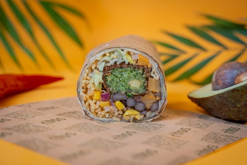Veggie loco Falafel Burrito	