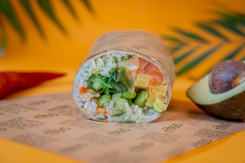 Salmon Shake Fusion Burrito