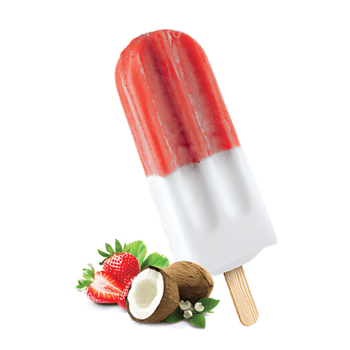 Ijs aardbei/kokos