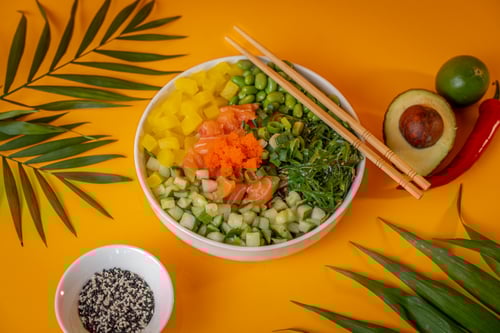 Salmon Shake Poké Bowl	