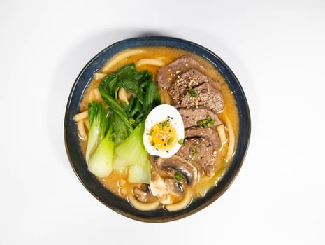 Beef udon soup