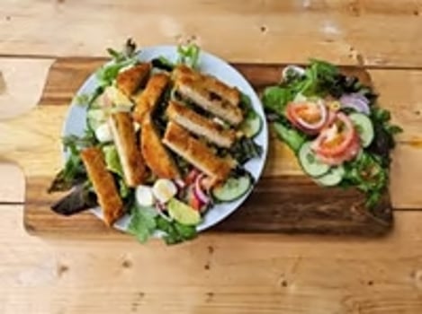 Vega Schnitzel Salade Vega Schnitzel Salade