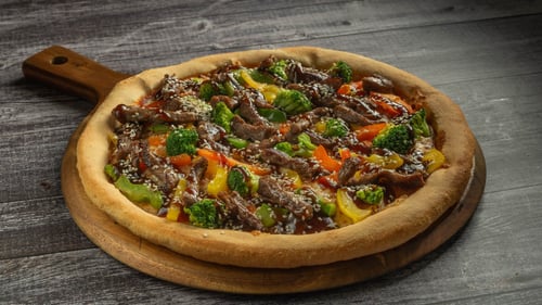 Pizza Teriyaki Beef Pizza Teriyaki Beef