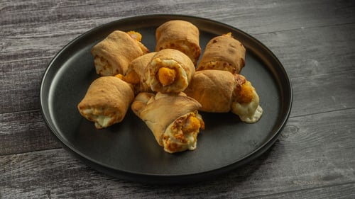 Pizzabrötchen mit Crispy Chicken