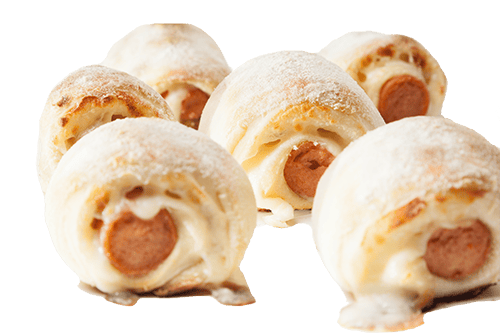 Pizzabrötchen mit Würstchen