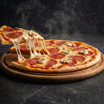 32 Pizza Salami e Funghi