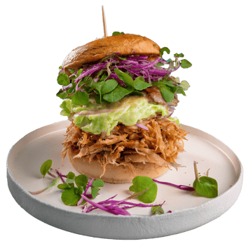 CLEAN Supreme Pulled Beef Burger