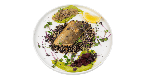 CLEAN RUSTIC TROUT ELEGANCE PLATE
