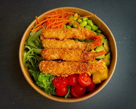 Tachibana Bowl Ebi Fry - paniert und frittierte Garnelen