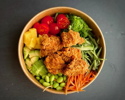 Tachibana Bowl Tori No Karaage - panierte Hähnchenstücke