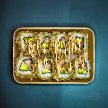 Rice Flakes Crispy Ebi Roll