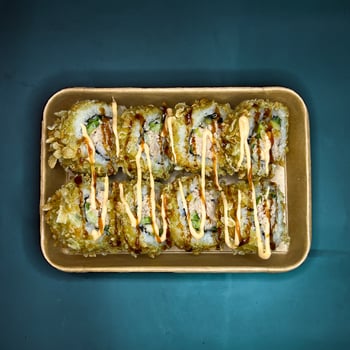 Rice Flakes Crispy Tuna Roll