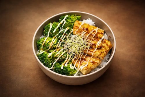 Donburi Tofu Katsu Donburi Tofu Katsu