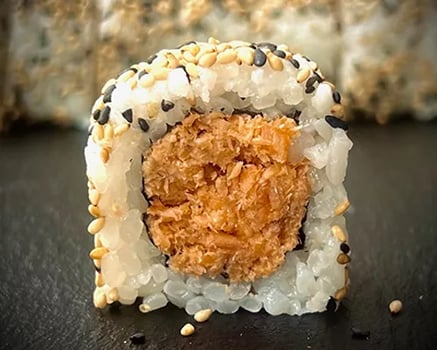 Roasted Salmon Tartare Roll
