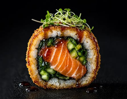 Crispy Sake Roll