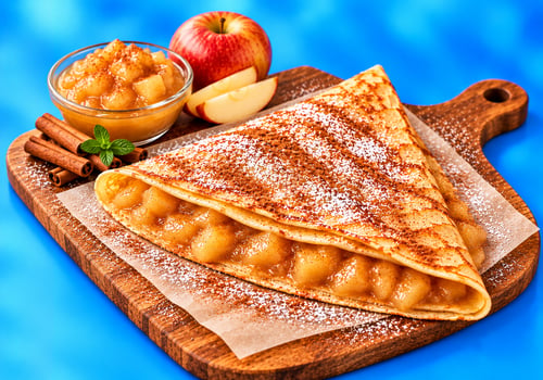 Crêpe Apfelmus Crêpe Apfelmus