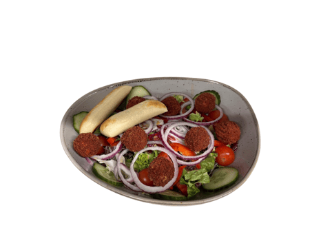 Salat Vegan mit Falaffelbällchen Salat Vegan mit Falaffelbällchen