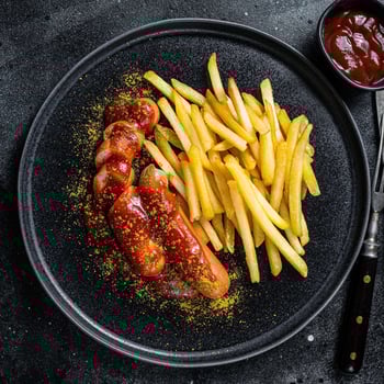 Curywurst pommes 