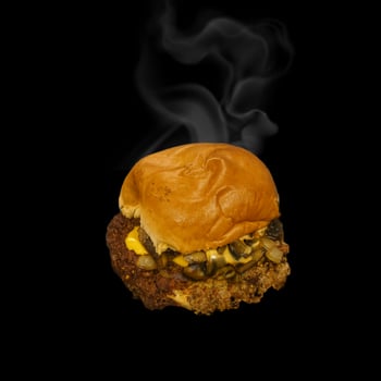 Smash mir den Champignon Burger Smash mir den Champignon Burger