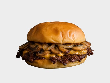 Smash mir den Champignon Burger Smash mir den Champignon Burger