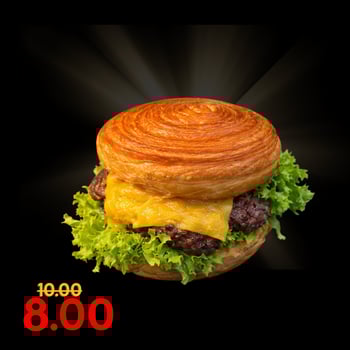 Croissant Cheeseburger