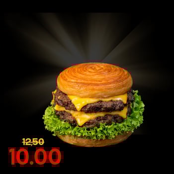 Croissant Doppel Cheeseburger