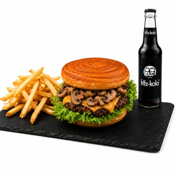 Croissant Champignon Burger Menü
