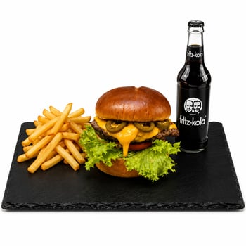 Grill mir den Chilli Cheesebruger Menü