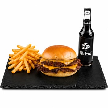 Doppel Smash Cheeseburger Menü