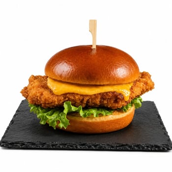 Grill mir den Crispy Chicken Burger Grill mir den Crispy Chicken Burger