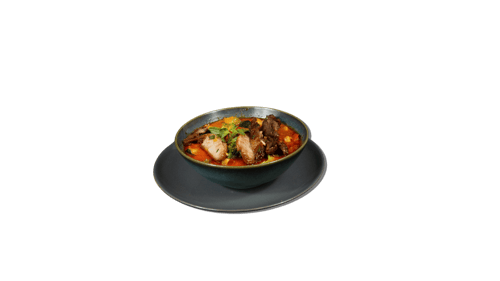 Red Curry mit frittierter Ente