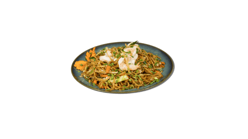 Fried Noodles mit Scampi